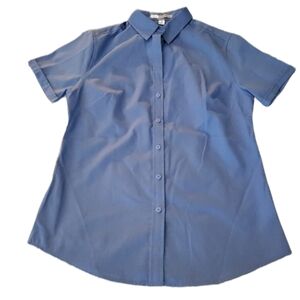 Port Authority Collared Blue Button Down
